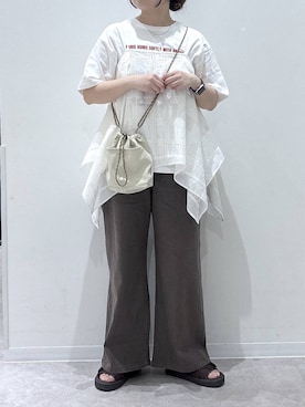 「GLOBAL WORK（グローバルワーク）のアイテム（シューズ）」を使った、かとやまさん（レディース・158cm）の春コーディネート