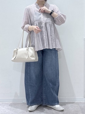 「リラックス」｜かとやまさん（レディース・158cm）の春コーディネート