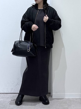 「GLOBAL WORK（グローバルワーク）のアイテム（ブルゾン）」を使った、かとやまさん（レディース・158cm）の秋コーディネート