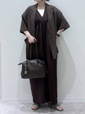 「GLOBAL WORK（グローバルワーク）のアイテム（ジャケット/アウター）」を使った、かとやまさん（レディース・158cm）の春コーディネート