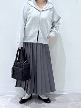 「GLOBAL WORK（グローバルワーク）のアイテム（バレエシューズ）」を使った、かとやまさん（レディース・158cm）の秋コーディネート