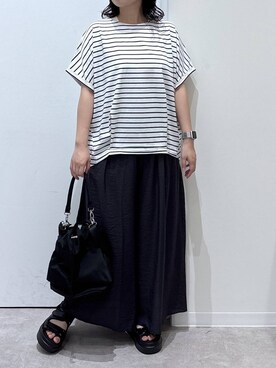 「リラックス」｜かとやまさん（レディース・158cm）の夏コーディネート