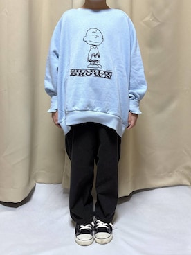 「アイテム（スウェット）」を使った、かとやまさん（キッズ・121cm・30代）の秋コーディネート