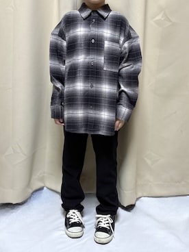 「アイテム（トップス）」を使った、かとやまさん（キッズ・120cm・30代）の秋コーディネート