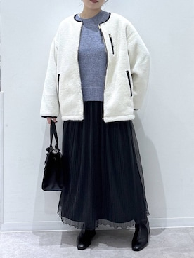 「GLOBAL WORK（グローバルワーク）のアイテム（ブルゾン）」を使った、かとやまさん（レディース・158cm）の秋コーディネート