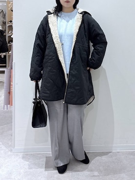 「アイテム（ブルゾン）」を使った、かとやまさん（レディース・158cm・30代）の冬コーディネート