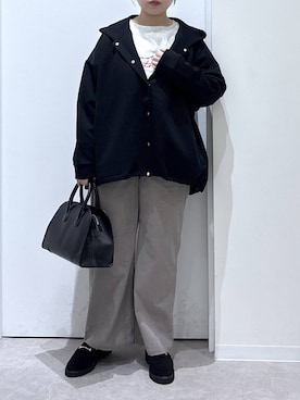 「アイテム（ブルゾン）」を使った、かとやまさん（レディース・158cm・30代）の秋コーディネート
