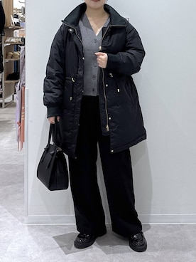 「リラックス」｜かとやまさん（レディース・158cm）の冬コーディネート