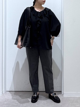 「アイテム（トートバッグ）」を使った、かとやまさん（レディース・158cm・30代）の夏コーディネート