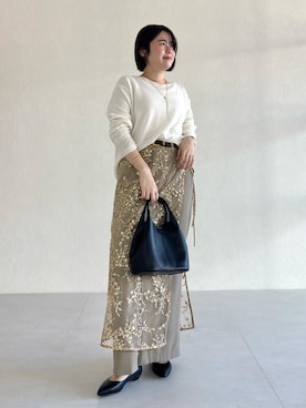 「yae（ヤエ）のアイテム」を使った、manaさん（レディース・158cm）の冬コーディネート