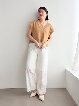 「WA ORiental TRaffic（ダブルエーオリエンタルトラフィック）のアイテム」を使った、manaさん（レディース・158cm）の春コーディネート