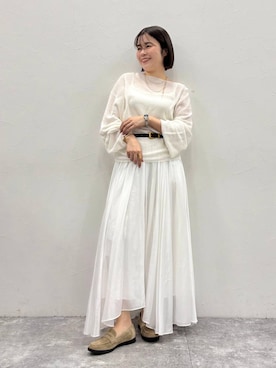 「WA ORiental TRaffic（ダブルエーオリエンタルトラフィック）のアイテム」を使った、manaさん（レディース・158cm）の春コーディネート