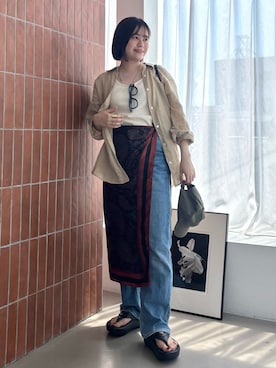 manaさん（レディース・158cm）の春コーディネート