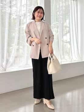 「31 Sons de mode（トランテアン　ソン　ドゥ　モード）のアイテム」を使った、manaさん（レディース・158cm）の夏コーディネート