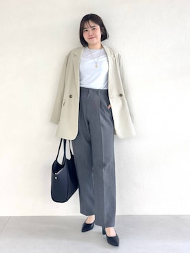 「アイテム（パンプス）」を使った、まなさん（レディース・158cm・20代）の春コーディネート