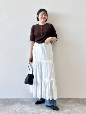 「ORiental TRaffic（オリエンタルトラフィック）のアイテム（パンプス）」を使った、manaさん（レディース・158cm）の秋コーディネート