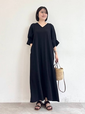 「WA ORiental TRaffic（ダブルエーオリエンタルトラフィック）のアイテム」を使った、manaさん（レディース・158cm）の夏コーディネート