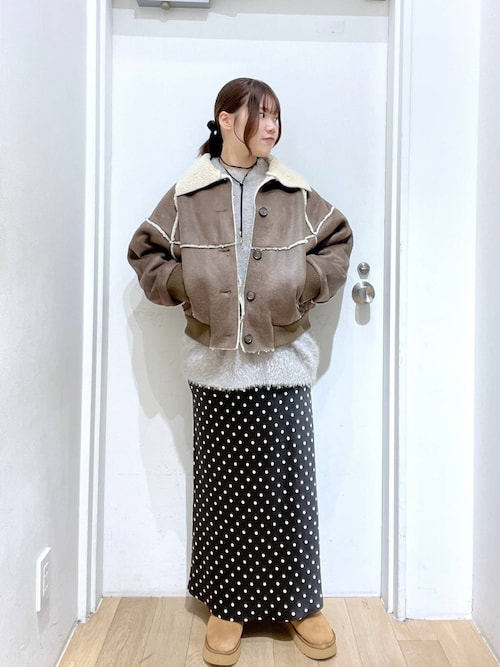 セール】ムートンボアブルゾン 133584（ブルゾン）｜LOWRYS FARM