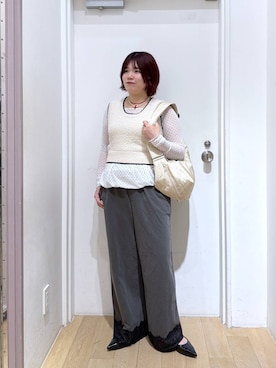 「旅行」｜ももみんさん（レディース・161cm）の春コーディネート