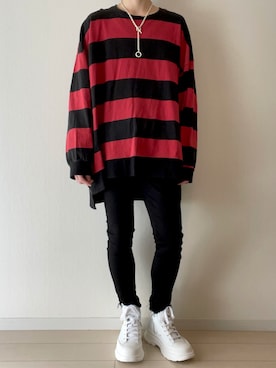 「LiNoH（リノー）のアイテム（アクセサリー）」を使った、coaさん（メンズ・170cm）の冬コーディネート