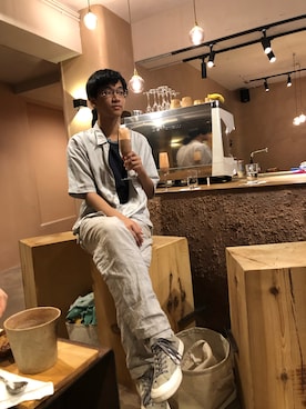 Cāṇakyaさん（メンズ・179cm）の秋コーディネート