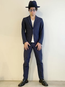 「アイテム（テーラードジャケット）」を使った、tatsuokikimuraさん（メンズ・170cm）の冬コーディネート