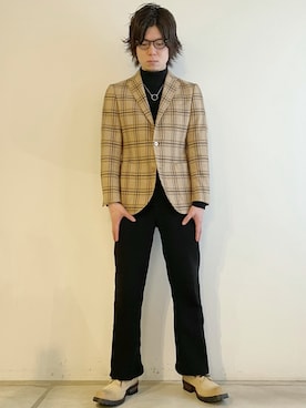「Blue Standard （ブルースタンダード）のアイテム」を使った、tatsuokikimuraさん（メンズ・170cm）の冬コーディネート