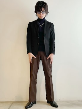 「Blue Standard （ブルースタンダード）のアイテム」を使った、tatsuokikimuraさん（メンズ・170cm）の冬コーディネート