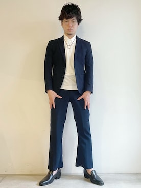 「URBAN RESEARCH（アーバンリサーチ）のアイテム（テーラードジャケット）」を使った、tatsuokikimuraさん（メンズ・170cm）の秋コーディネート