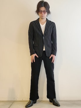 「アイテム（テーラードジャケット）」を使った、tatsuokikimuraさん（メンズ・170cm）の春コーディネート