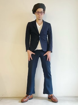 「URBAN RESEARCH（アーバンリサーチ）のアイテム（テーラードジャケット）」を使った、tatsuokikimuraさん（メンズ・170cm）の秋コーディネート