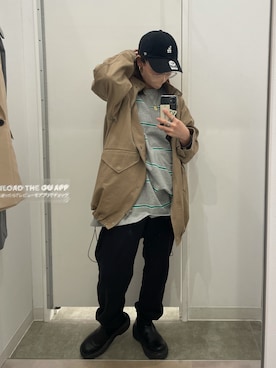 「メンズライクコーデ」｜「アイテム（ブーツ）」を使った、sy''さん（レディース・155cm）の春コーディネート