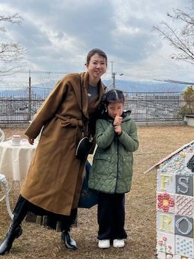 「titivate（ティティベイト）のアイテム」を使った、ワーママ絵本講師まあよさん（レディース・161cm）の冬コーディネート