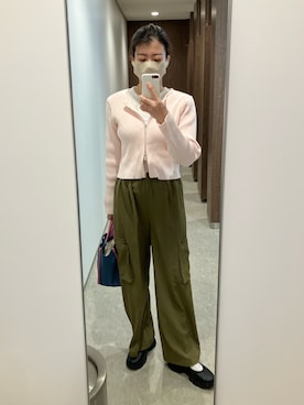 「BASEMENT online（ベースメントオンライン）のアイテム」を使った、ワーママ絵本講師まあよさん（レディース・161cm）の春コーディネート