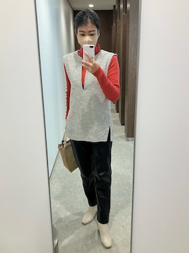 「titivate（ティティベイト）のアイテム」を使った、ワーママ絵本講師まあよさん（骨格ウェーブ・レディース・161cm）の冬コーディネート