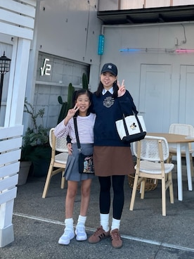 「BEAMS（ビームス）のアイテム（帽子）」を使った、ワーママ絵本講師まあよさん（レディース・161cm）の秋コーディネート