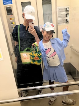 「VARZAR（バザール）のアイテム」を使った、ワーママ絵本講師まあよさん（レディース・161cm）の夏コーディネート