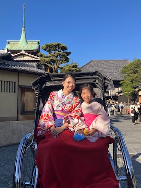 「アイテム（ストール/ショール）」を使った、ワーママ絵本講師まあよさん（レディース・161cm）の秋コーディネート