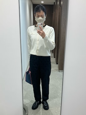 「BASEMENT online（ベースメントオンライン）のアイテム」を使った、ワーママ絵本講師まあよさん（レディース・161cm）の春コーディネート