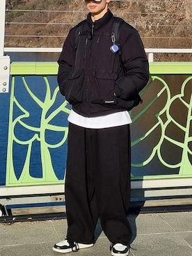 「crump（クランプ）のアイテム」を使った、crumpさん（メンズ・172cm）の冬コーディネート