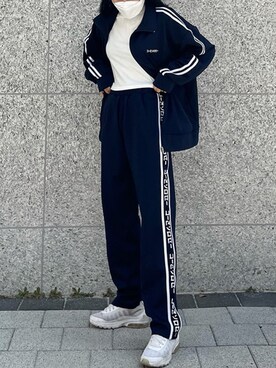 「韓国」｜「アイテム（ブルゾン）」を使った、crumpさん（レディース・156cm）の冬コーディネート