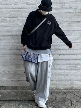 「crump（クランプ）のアイテム」を使った、crumpさん（メンズ・184cm）の冬コーディネート