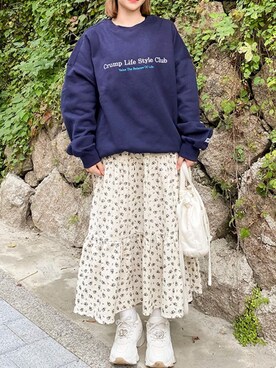 「crump（クランプ）のアイテム」を使った、crumpさん（レディース・151cm）の冬コーディネート