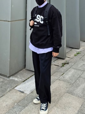 「crump（クランプ）のアイテム」を使った、crumpさん（メンズ・178cm）の冬コーディネート