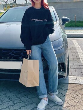 「crump（クランプ）のアイテム」を使った、crumpさん（レディース・161cm）の冬コーディネート