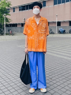 張さん(メンズ・172cm)の春コーディネート