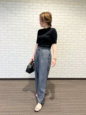 「Te chichi TERRASSE（テチチテラス）のアイテム（アクセサリー）」を使った、YUKIさん（レディース・160cm）の春コーディネート