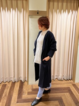 「Te chichi TERRASSE（テチチテラス）のアイテム（トレンチコート）」を使った、YUKIさん（レディース・160cm）の春コーディネート