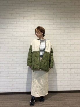「Lugnoncure（ルノンキュール）のアイテム（その他アウター）」を使った、YUKIさん（レディース・160cm）の秋コーディネート
