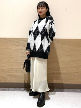 anzさん(レディース・148cm)の冬コーディネート